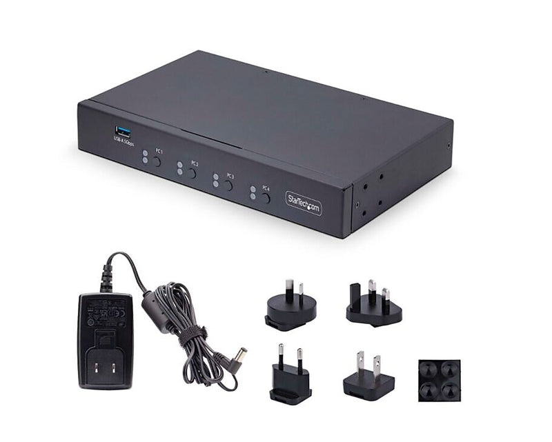 Startech 4-Port KM Switch with Mouse Switching, USB Switch for Keyboard/Mouse (P4A20132-KM-SWITCH)