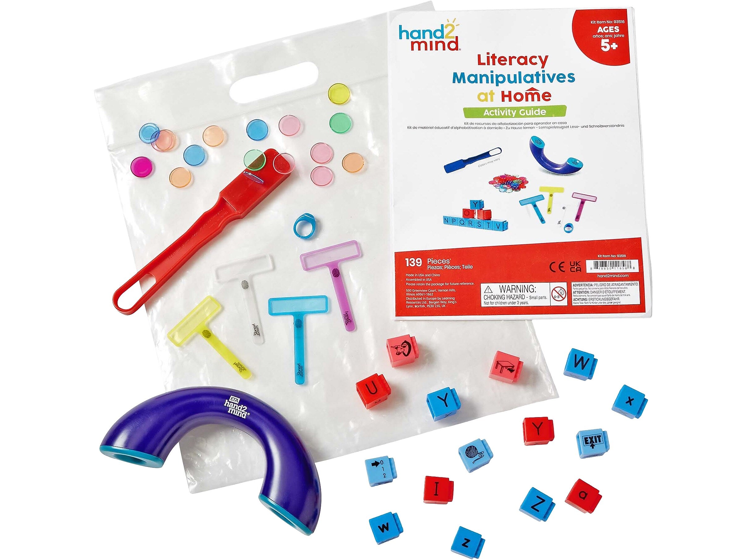 hand2mind Literacy Manipulatives At-Home Kit (93516)