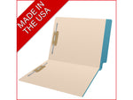 Medical Arts Press Reinforced End Tab File Folder, Straight-Cut, Letter Size, Manila/Blue, 50/Box (S-09473-BLU)