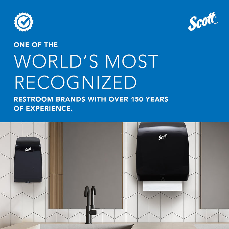 Scott Essential Hardwound Towel Dispenser, Black (46253)