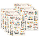 Carson Dellosa Education We Belong Motivators Shape Stickers, Multicolored, 72/Pack, 12 Packs/Bundle (CD-168325-12)