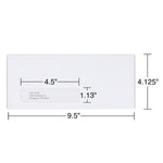 Staples Self Seal Security Tinted #10 Window Envelopes, 4 1/8" x 9 1/2", White Wove, 500/Box (ST511290-CC)