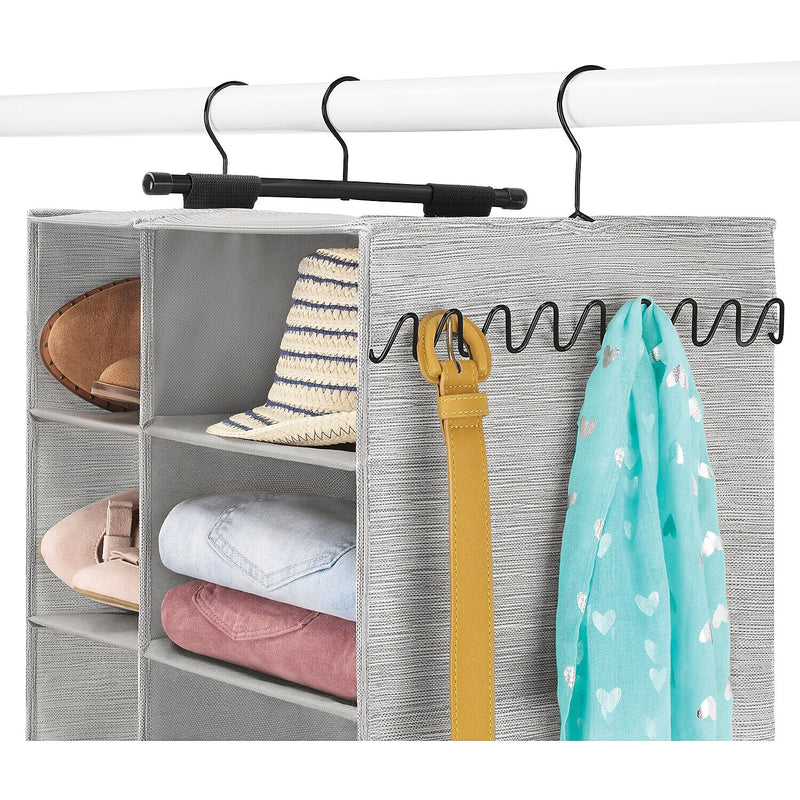 Whitmor Hanging Shoe and Sweater Organizer, Gray (5455-9667)