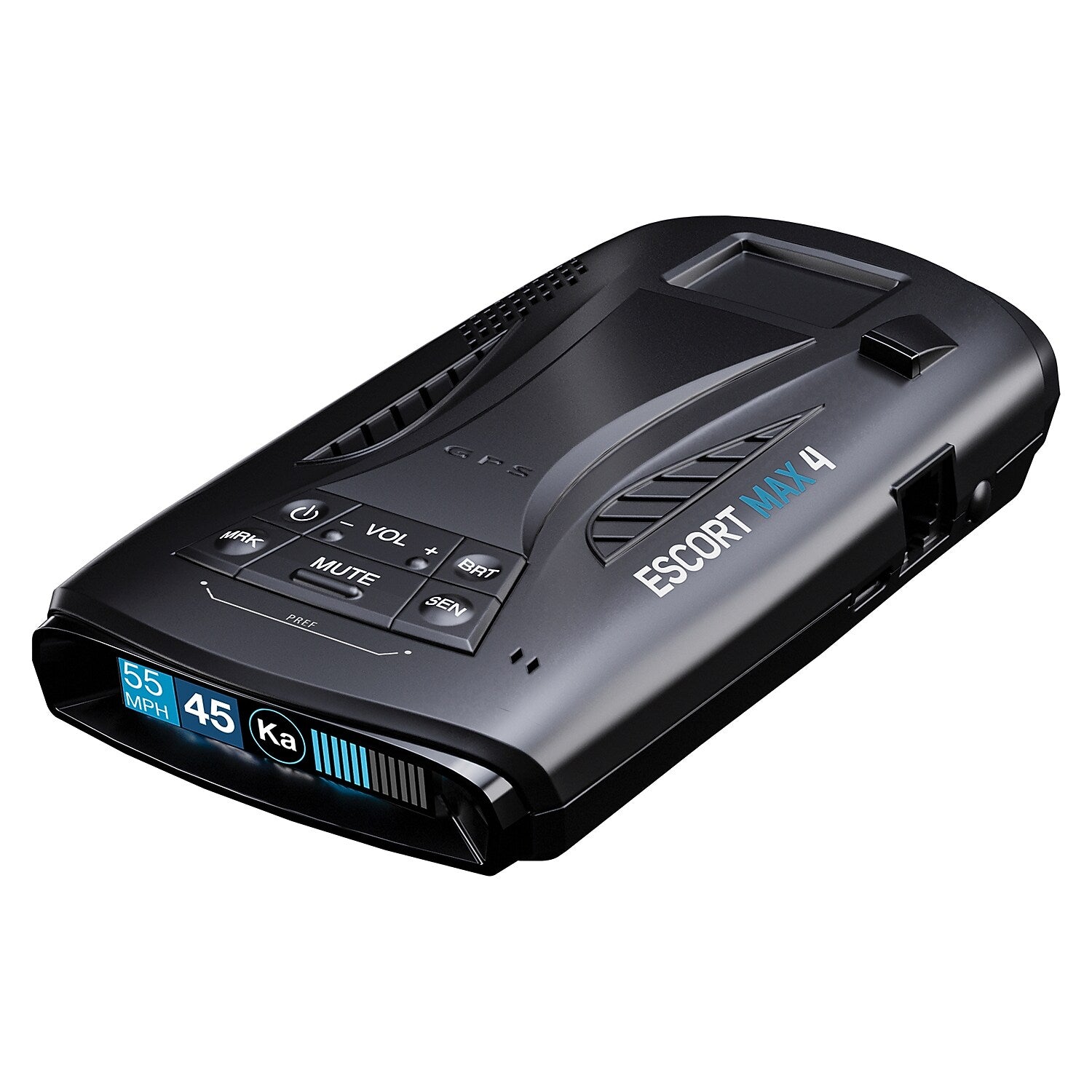 ESCORT MAX 4 Color OLED Laser Radar Detector with Built-in GPS, Black (0100056-1)