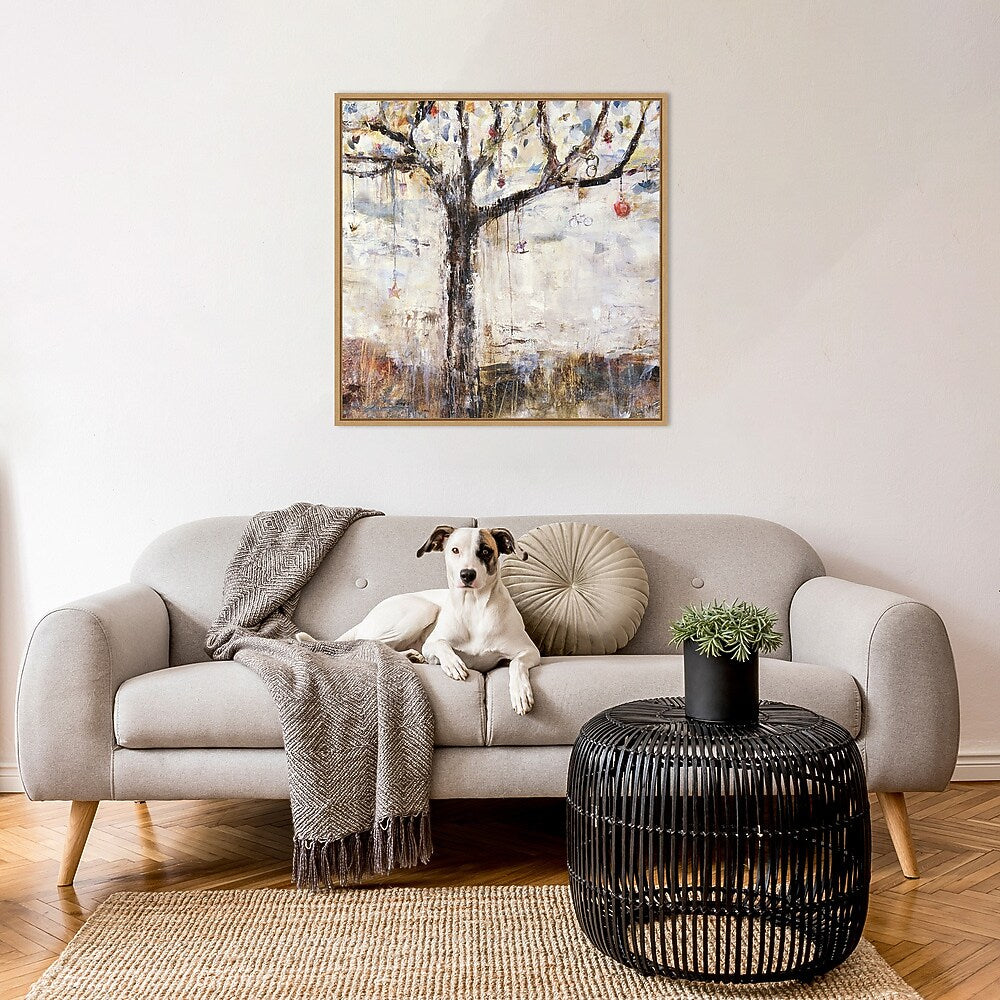 Amanti Art The Charming Tree by Jodi Maas Framed Canvas Wall Art Print, 30" x 30" (A42678027461)