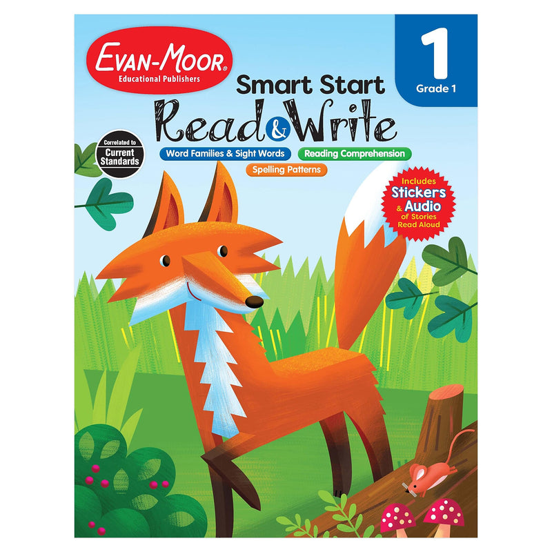 Evan-Moor Smart Start Acvitity Book Basic Skills Bundle, Grade 1 Workbook, 3 Books/Set
