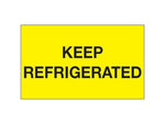 Decker Tape "Keep Refrigerated" Label, 3" x 5", 500/Roll (DL2456C)