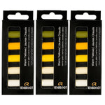 Rembrandt Soft Pastels Micro Sets, Warm Yellows, 5/Set, 3 Sets/Bundle (RBX31820501-3)