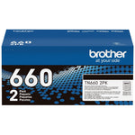 Brother TN660 Black Toner Cartridge, High Yield, 2/Pack (TN6602PK)
