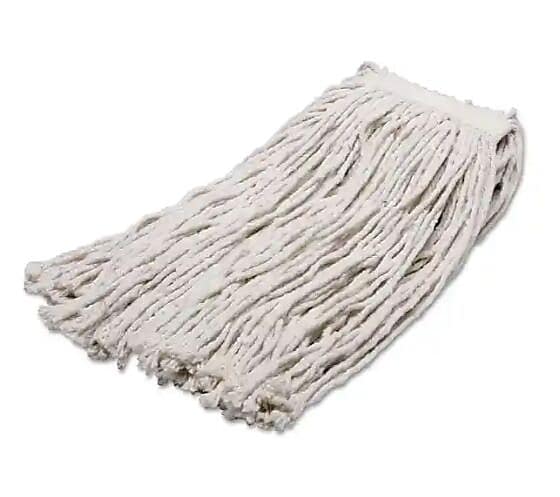 AbilityOne SKILCRAFT Cut-End Wet Mop Head, 4-Ply, 20 oz, Natural (NSN2050425)
