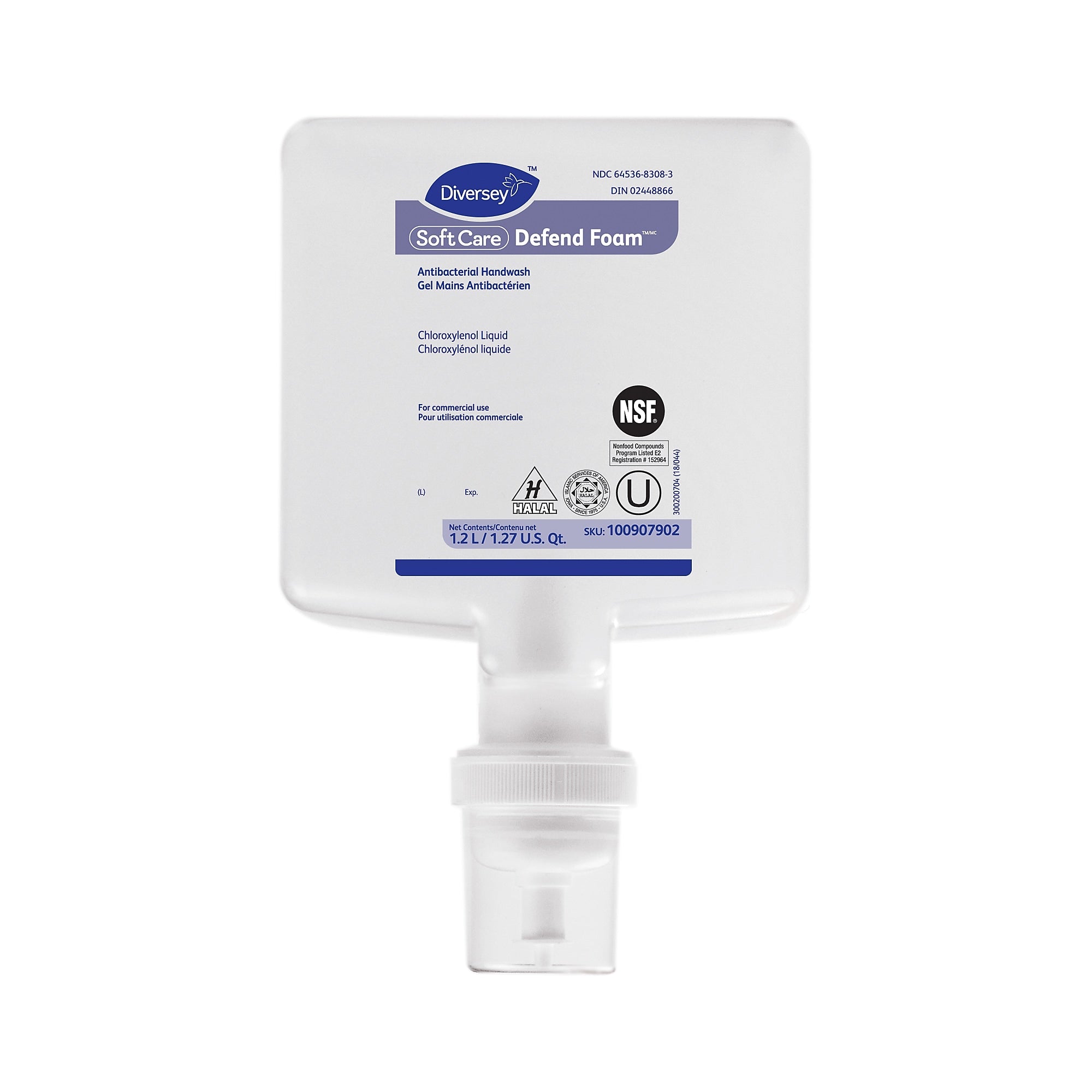 Soft Care Defend Foaming Hand Soap, 1.2 L, 6/Carton (DVO100907902)