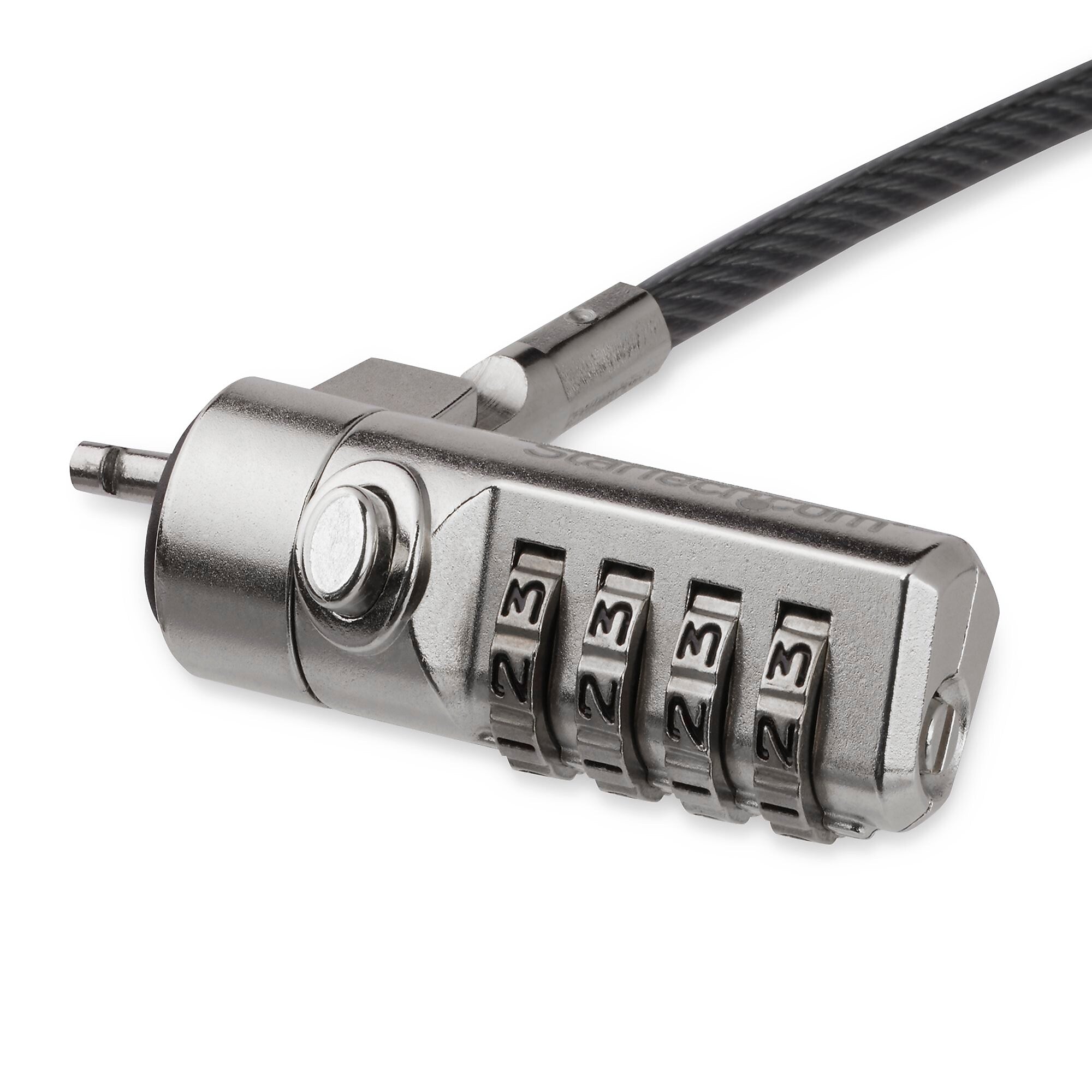 StarTech 4 Digit Combination Laptop/Desktop Security Cable Lock, 6.6 ft. (LTLOCK4D)
