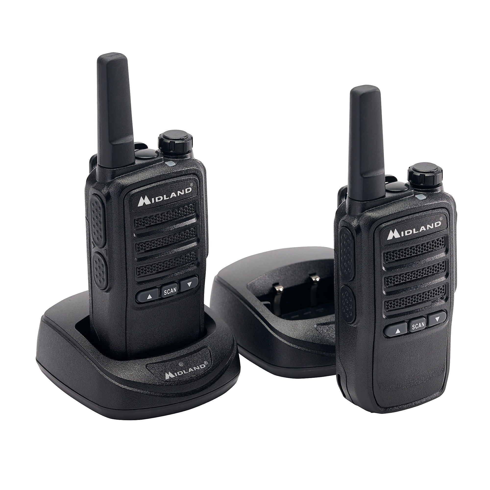 Midland Biztalk License Free FRS  Two Way Radios, Black, 2/Pair (BR10X2)