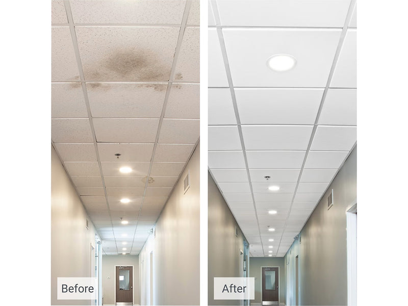 Armstrong ULTIMA Beveled Tegular Edge Ceiling Tile, 24" x 24", White, 12/Carton (BP1912A)