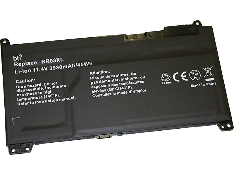 Battery Technology Li-Ion Replacement Battery for HP Compaq, 3930mAh (RR03XL-BTI)