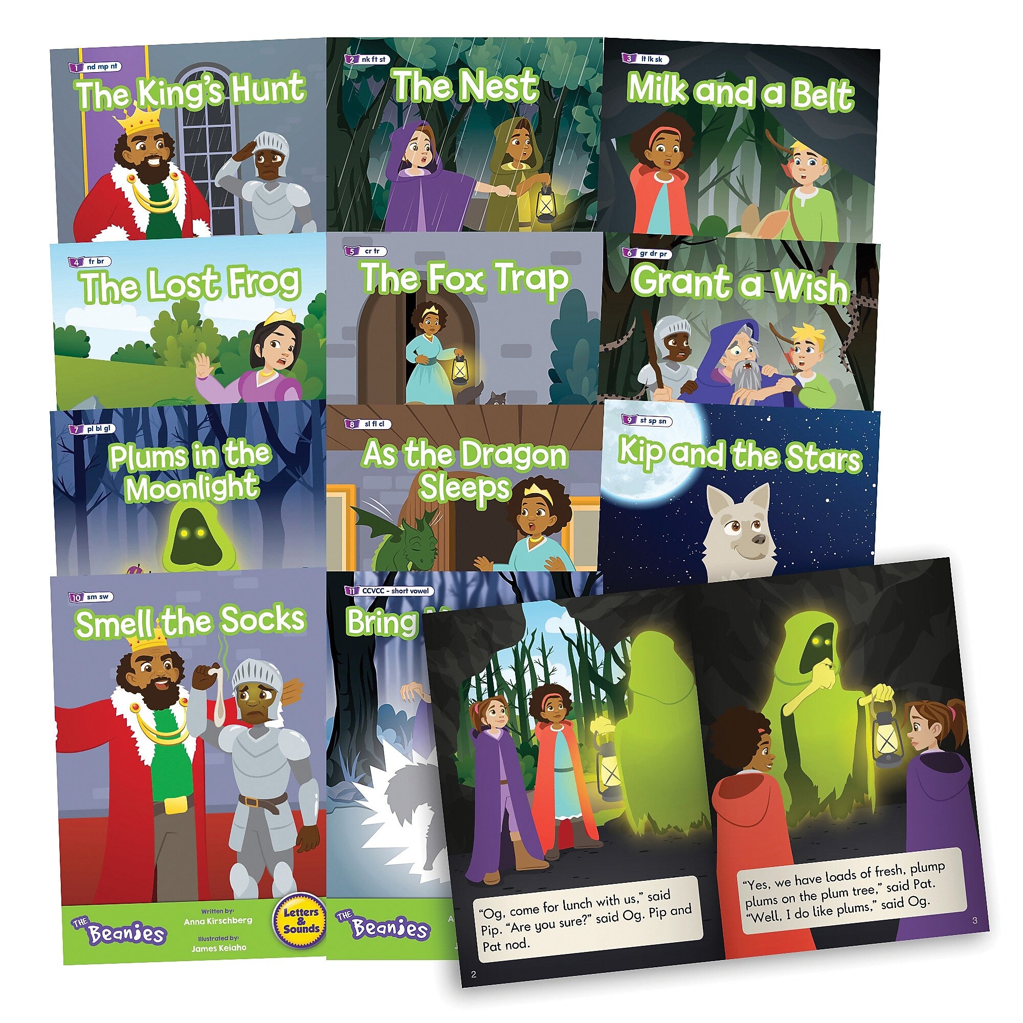 Beanstalk Books The Beanies Hi-Lo Diversity Decodables Phase 4 Set 2, 12/Set (JRLBB155)