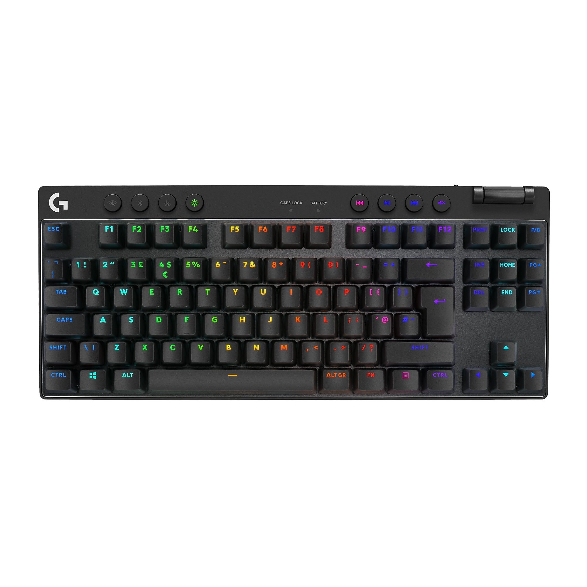 Logitech PRO X TKL LIGHTSPEED Wireless Ergonomic Gaming Keyboard, Black (920-012127)