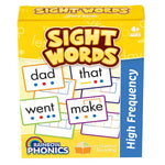Junior Learning Rainbow Phonics Sight Word Cards, High Freguency, 52/Set (JRLRP108)