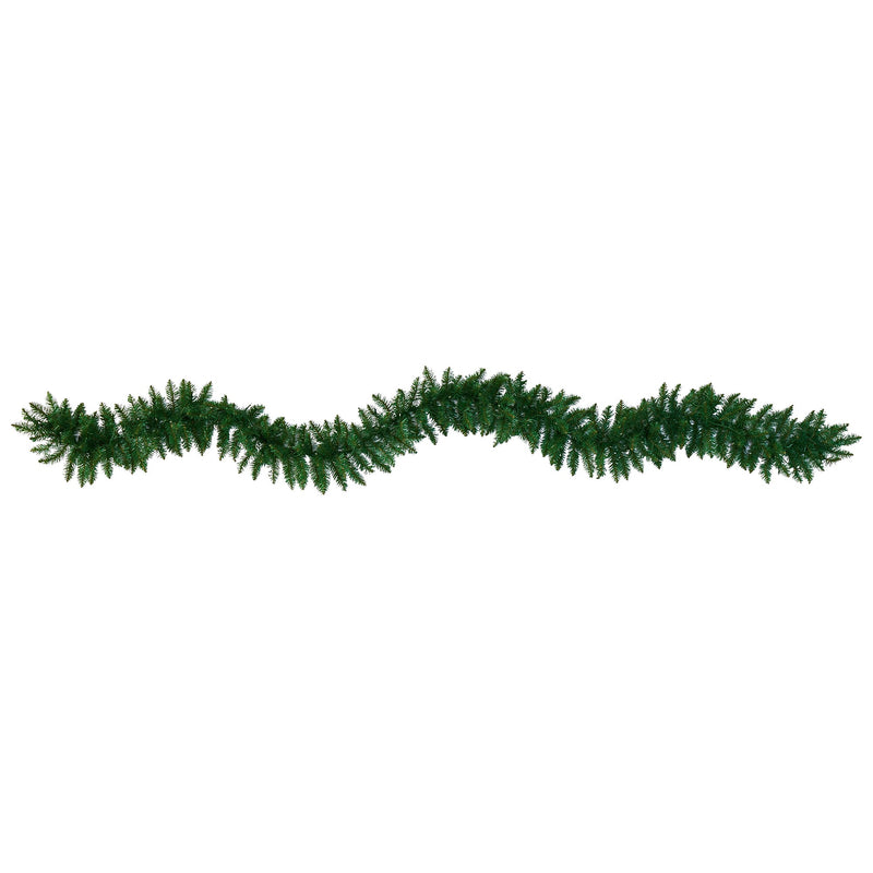 Nearly Natural 9-ft Christmas Pine Artificial Garland with 50 Warm White LEDs Lights (W1100)