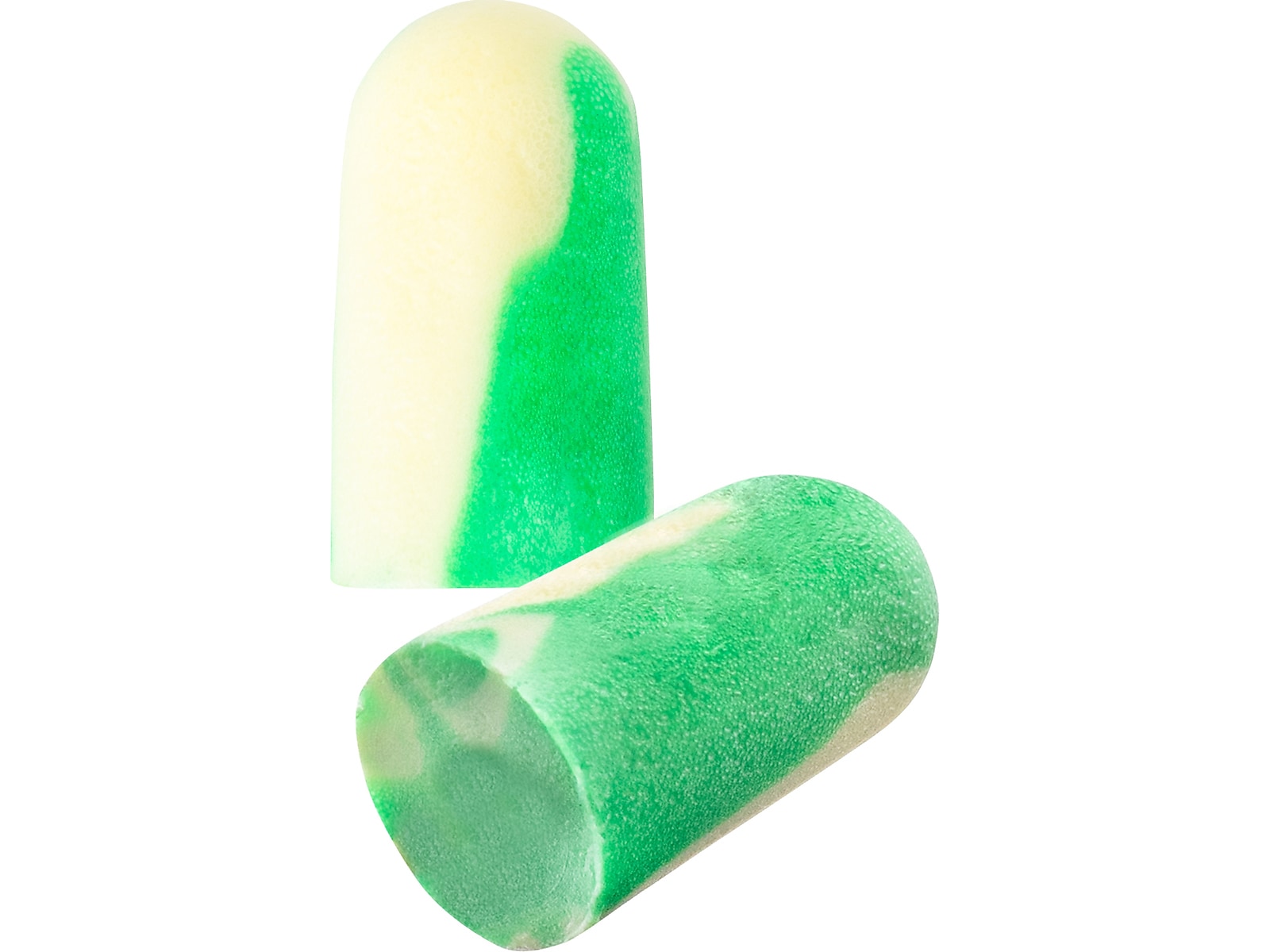 BioSoft Mega Bullet BioSoft Disposable Uncorded Earplugs, NRR 32 dB, Green/White, 500/Pack (BSF-1B)