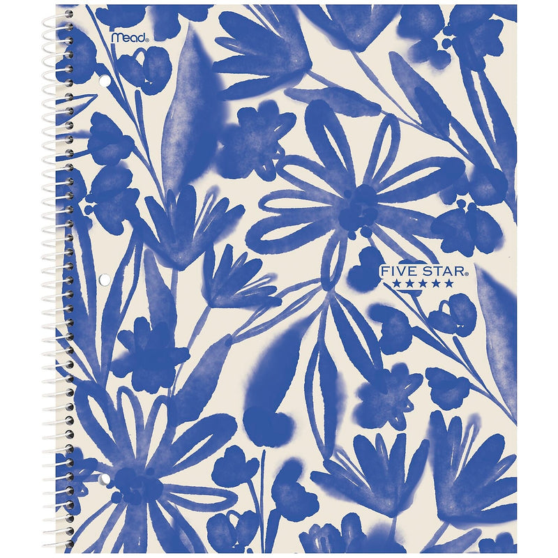 Five Star Soft Petals 1-Subject Notebooks, 8.5" x 11", College-Ruled, 80 Sheets, Assorted Colors, 2/Pack (820331)