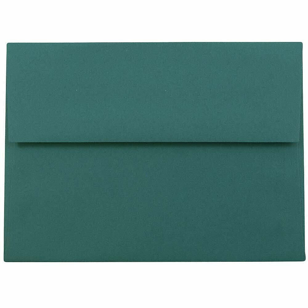 JAM Paper A6 Booklet Envelope 4 3/4" x 6 1/2", Teal Blue, 100/Pack (157462d)