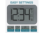 La Crosse Technology Atomic Digital Wall/Table Clock, 10" x 6.5" (513-02927)