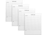 Better Office To-Do List Notepad, 8.5" x 11", Ruled, White, 50 Sheets/Pad, 4 Pads/Pack (25833-4PK)