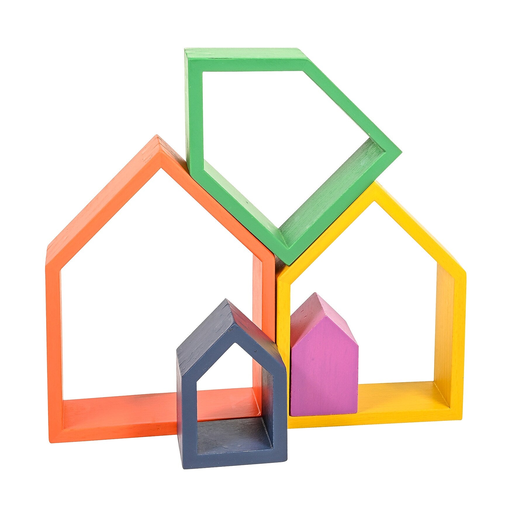 TickiT Rainbow Architect Houses, 7 Pieces/Set (CTU73542)