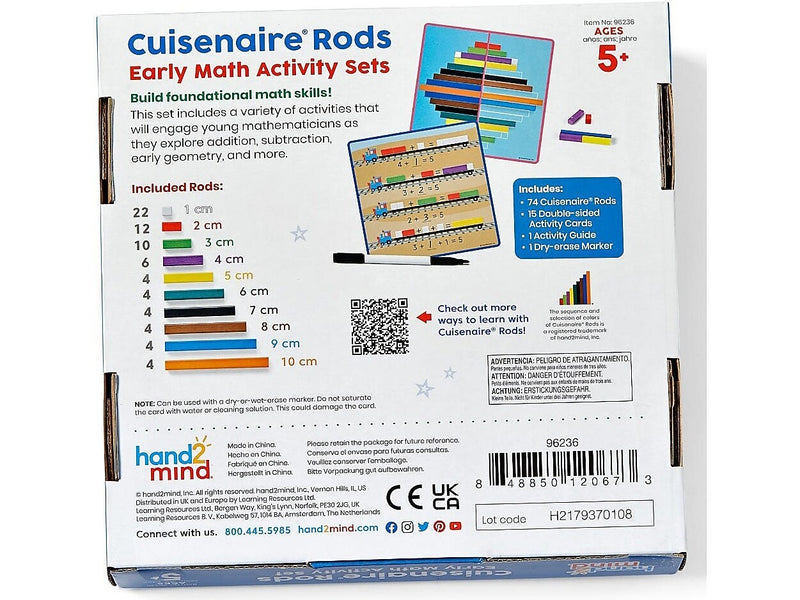 hand2mind Cuisenaire Rods Early Math Activity Set (96236)
