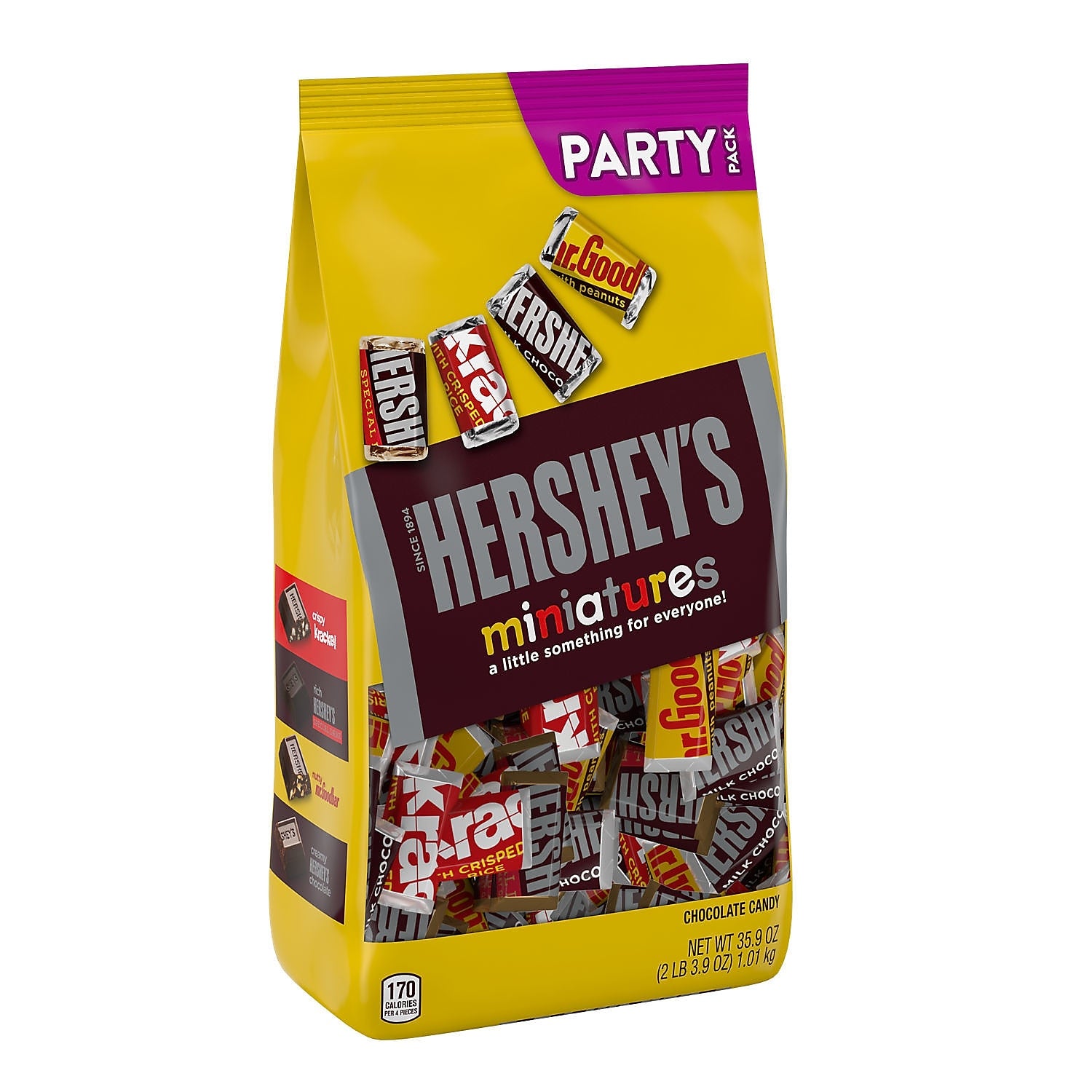 Hershey's Miniatures Assorted Chocolate Candy Party Pack, 35.9 oz (HEC21458)