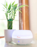 Crane Personal Ultrasonic Cool Mist Tabletop Humidifier, 0.2-Gallon, For Rooms 160 sq. ft., White (EE-5951AD)