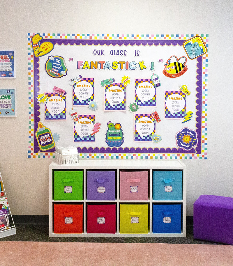 Carson Dellosa Education We Stick Together Our Class is Fantastic Bulletin Board Set, 79/Pack (110585)