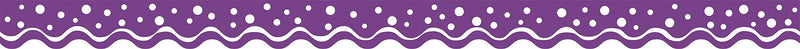 Barker Creek Double-Sided Scalloped Border, 36"' x 2.25", Happy Grape, 13/Pack (LL994)