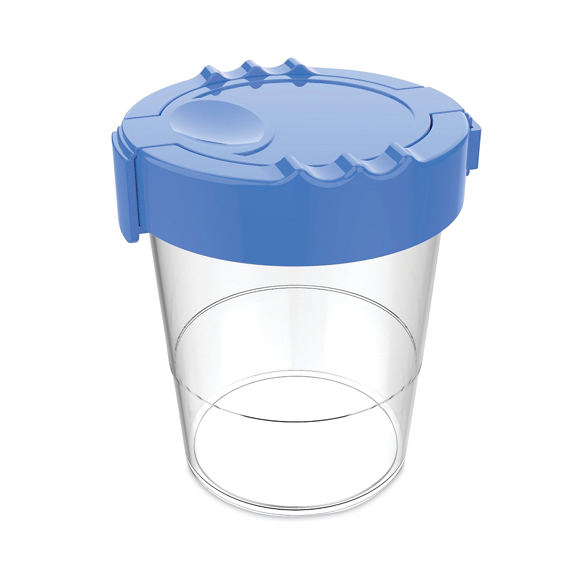 deflecto No Spill Paint Cup, 3.46 w x 3.93 h, Blue