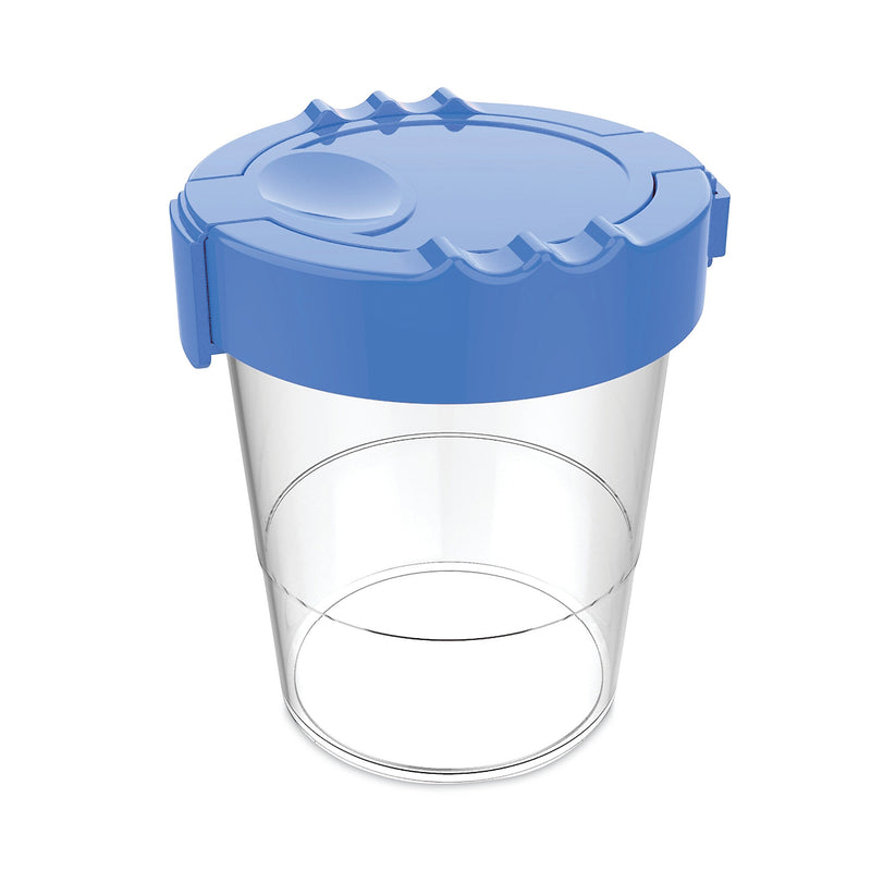 deflecto No Spill Paint Cup, 3.46 w x 3.93 h, Blue
