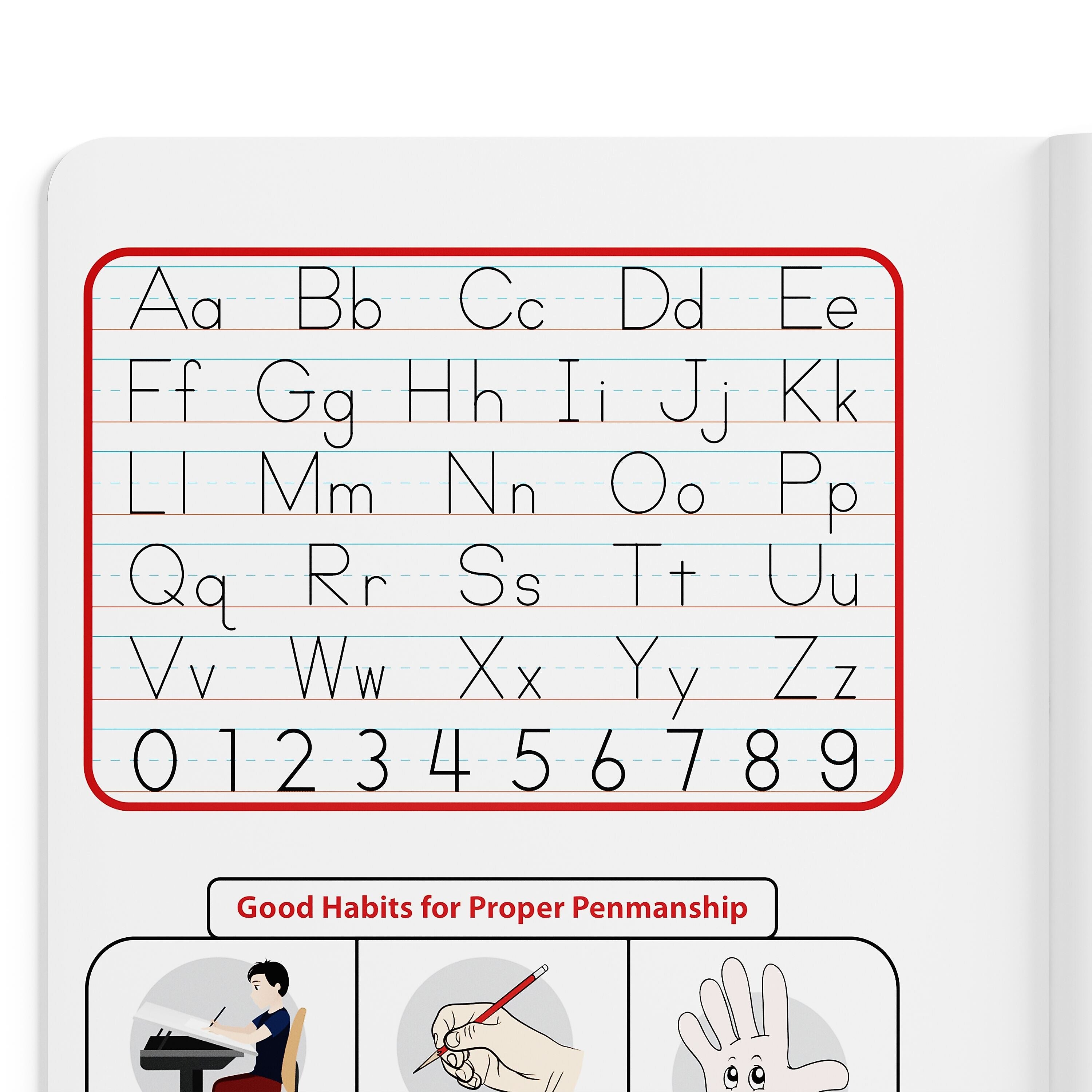 Staples 1-Subject Composition Notebooks, 7.5" x 9.75", Primary Ruled, 100 Sheets, Black/Red (42079C)