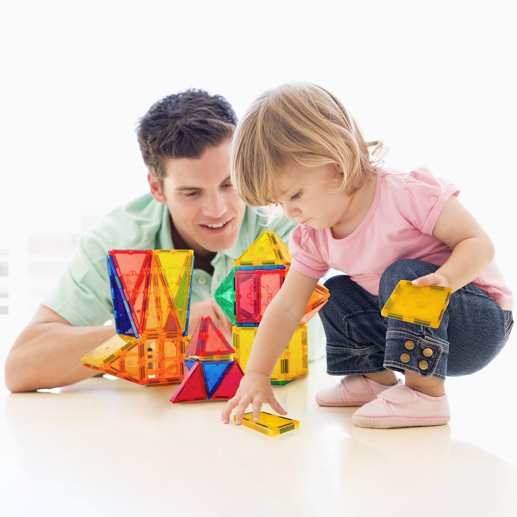 Tytan Toys Magnetic Tiles & Building Blocks, 80 Pieces (ACTYT005)