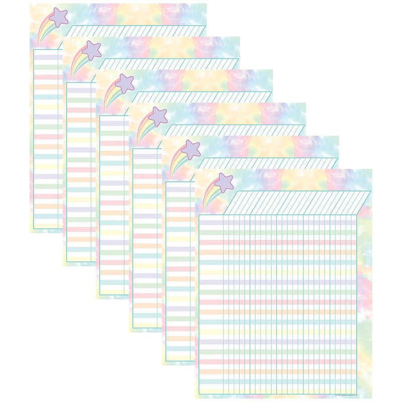 Teacher Created Resources Pastel Pop Incentive Chart, 6/Bundle (TCR7475-6)