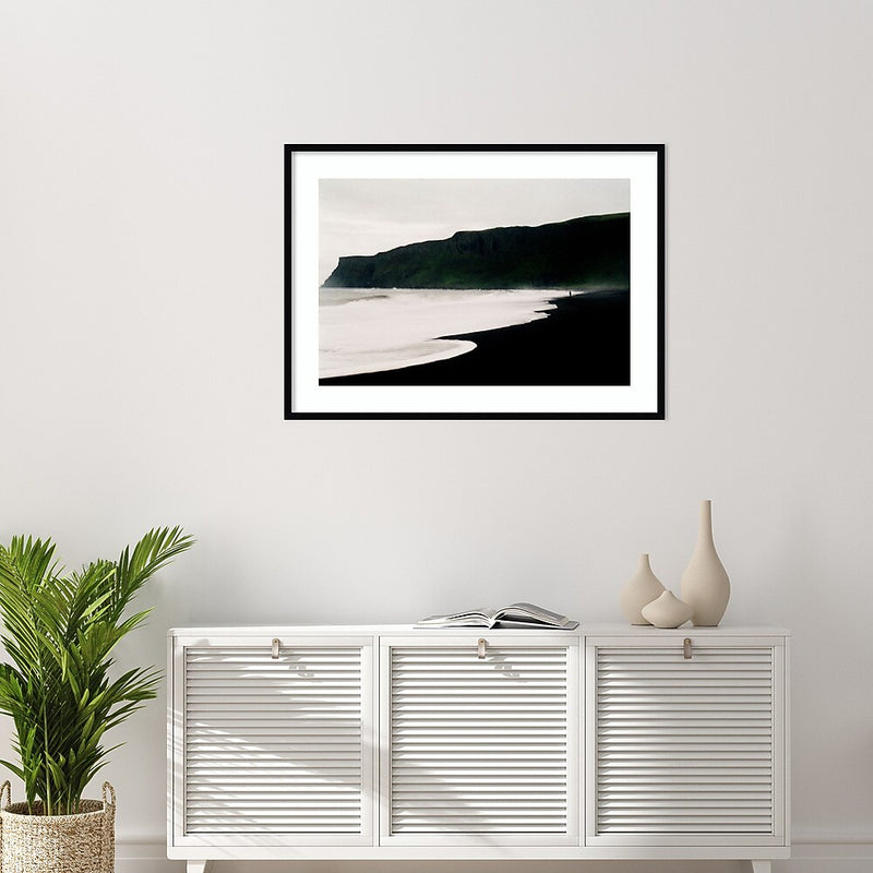 Amanti Art Iceland Beach 2 by Lynann Colligan Wood Framed Wall Art Print, 41" x 30" (A42677302609)