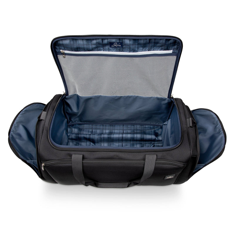 Skyway Luggage Sigma 7.0 28" Polyester Telescoping Travel Duffel with Wheels, Black (177-28-001-RDF)