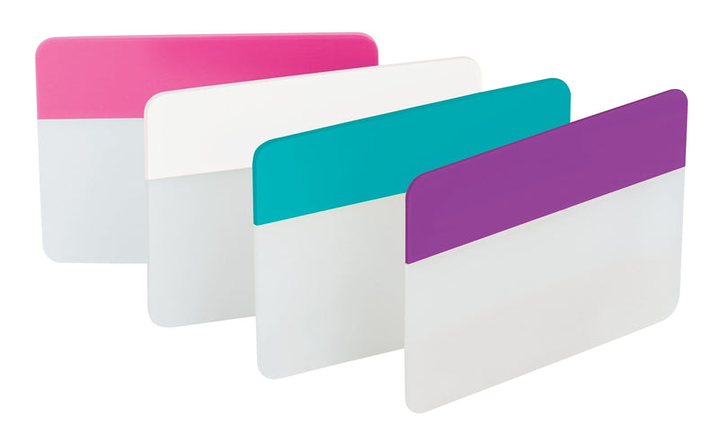 Post-it Filing Tabs, 2" Wide, Assorted Colors, 24 Tabs/Pack (686-PWAV)