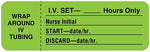 I.V. Tubing Change Label, 3" x 1"