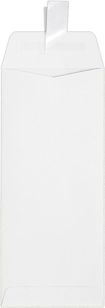JAM Paper #10 Self Seal Policy Envelopes, 4 1/8" x 9 1/2", White, 50/Pack (7716-WPC-50)