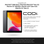 CODi Bluetooth Keyboard Case for iPad 10.9" Gen 10/A16, iPad Air 11" M3, iPad Air 10.9" Gen 4/5, iPad Pro 11" Gen 3 (C30708524)