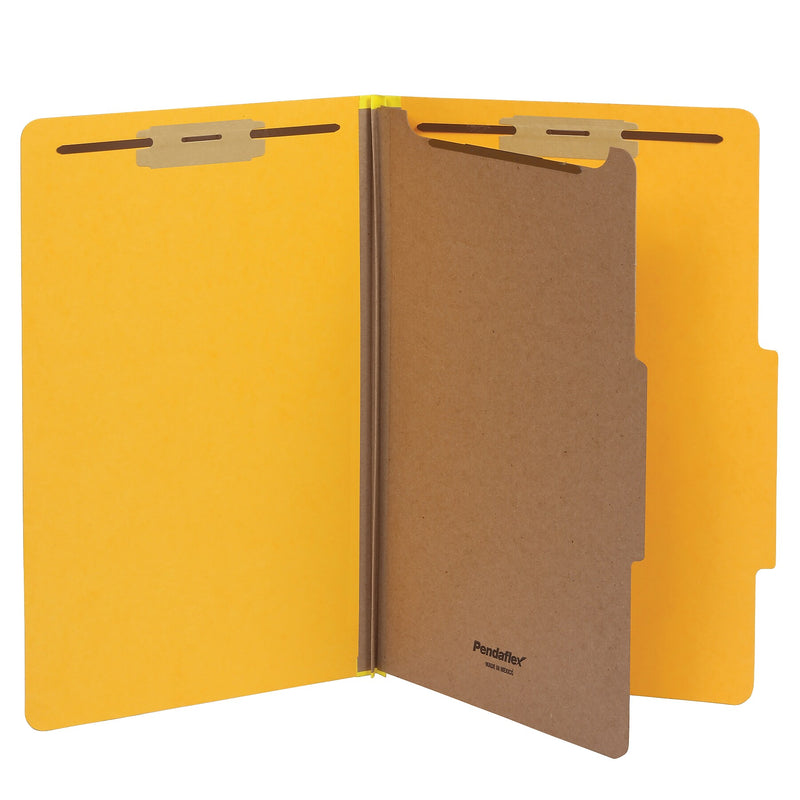 Pendaflex Heavy Duty Classification Folder, 1-Dividers, 2" Expansion, Legal Size, Yellow, 10/Box (1006947)