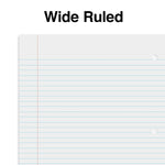Staples 1-Subject Notebook, 8" x 10.5", Wide Ruled, 70 Sheets, Green (ST24006C)