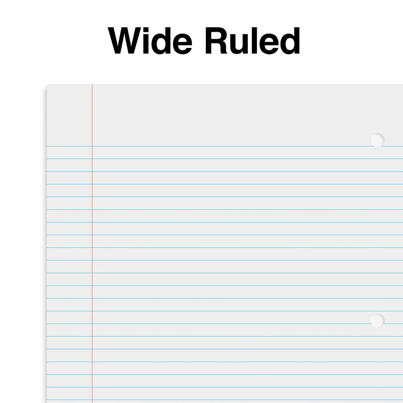 Staples 1-Subject Notebook, 8" x 10.5", Wide Ruled, 70 Sheets, Green (ST24006C)