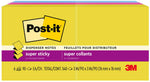 Post-it Pop-up Super Sticky Notes, 3" x 3", Summer Joy Collection, 90 Sheets/Pad, 6 Pads/Pack (R330-6SSJOY)