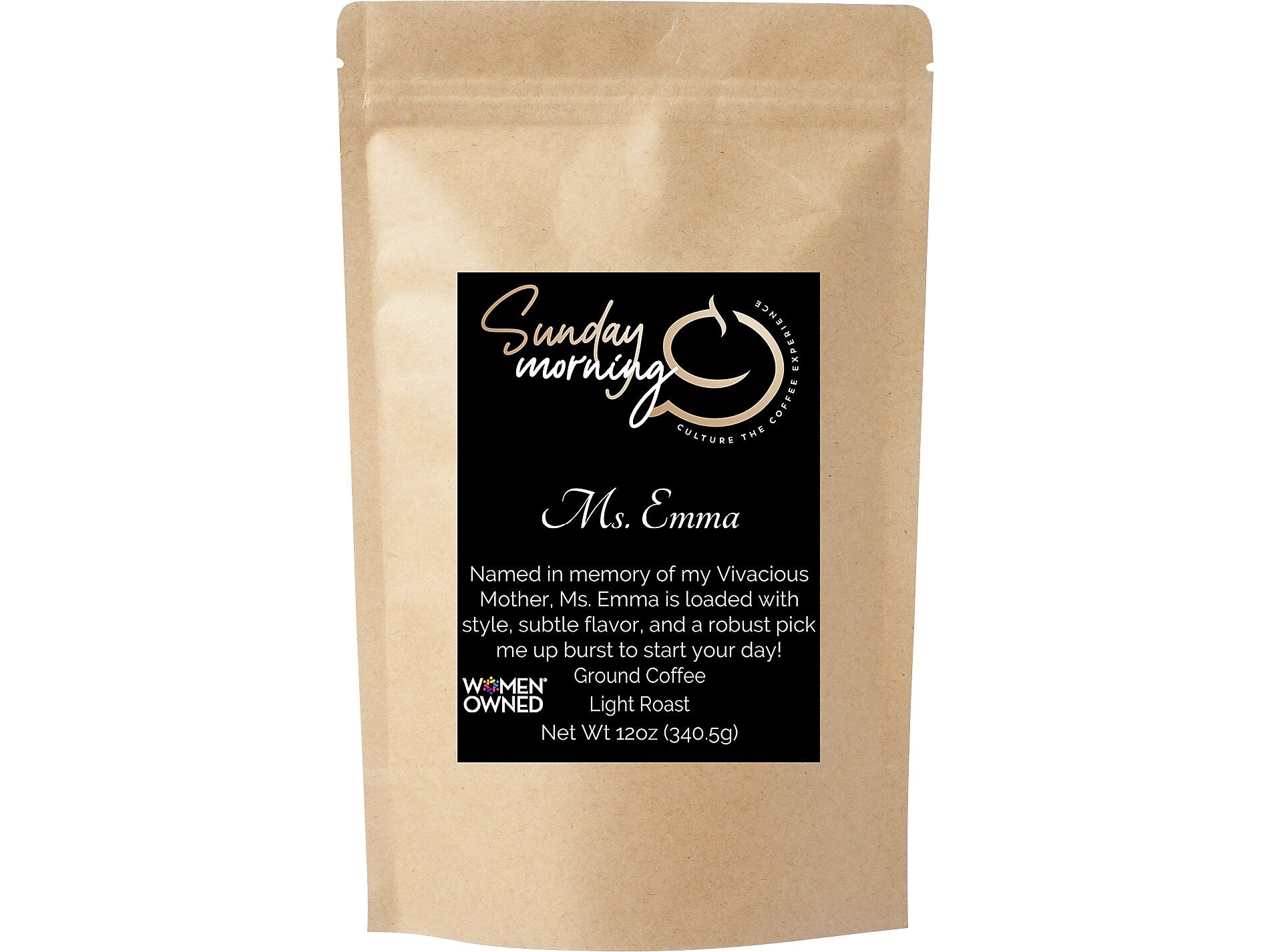 Sunday Morning Coffee  Ms. Emma, Light Roast, 12 oz. (E0-KD60-QDK2)